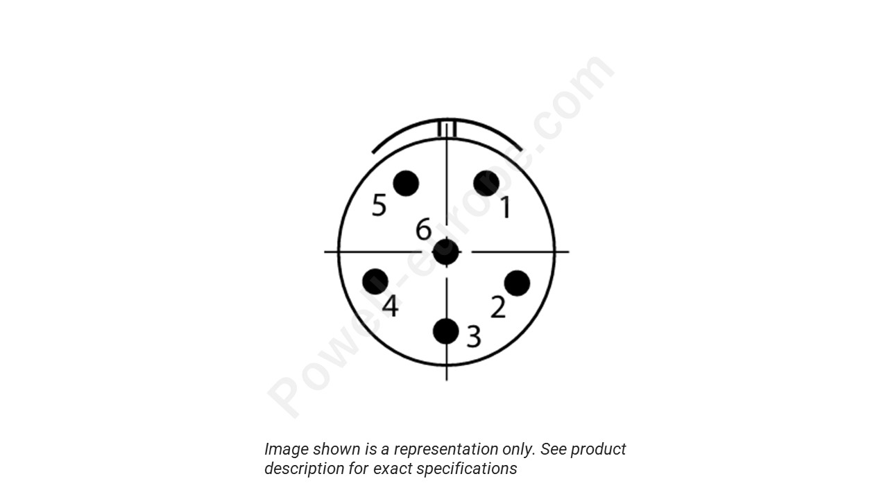 Image showing the insert arrangement and polarization of the Conesys D38999/26ZA35AN