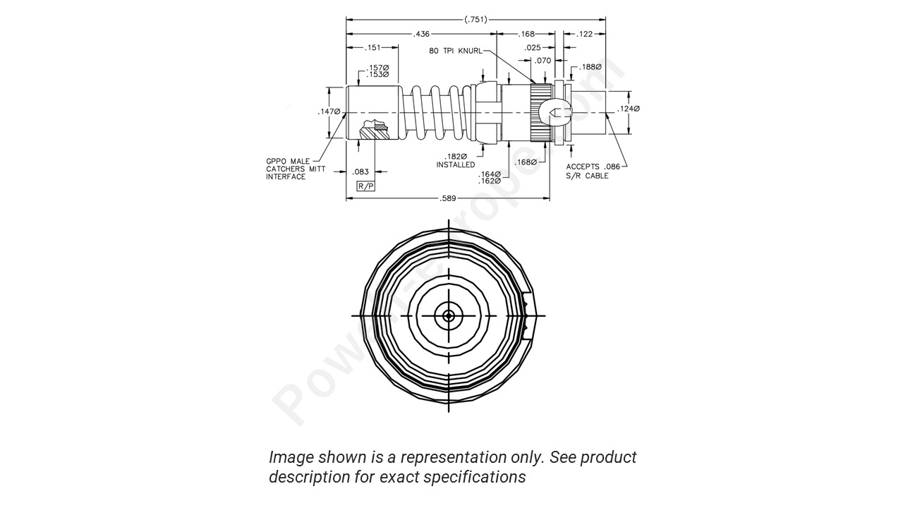 Image representing the style and polarization of the Corning Gilbert 0118-969-3