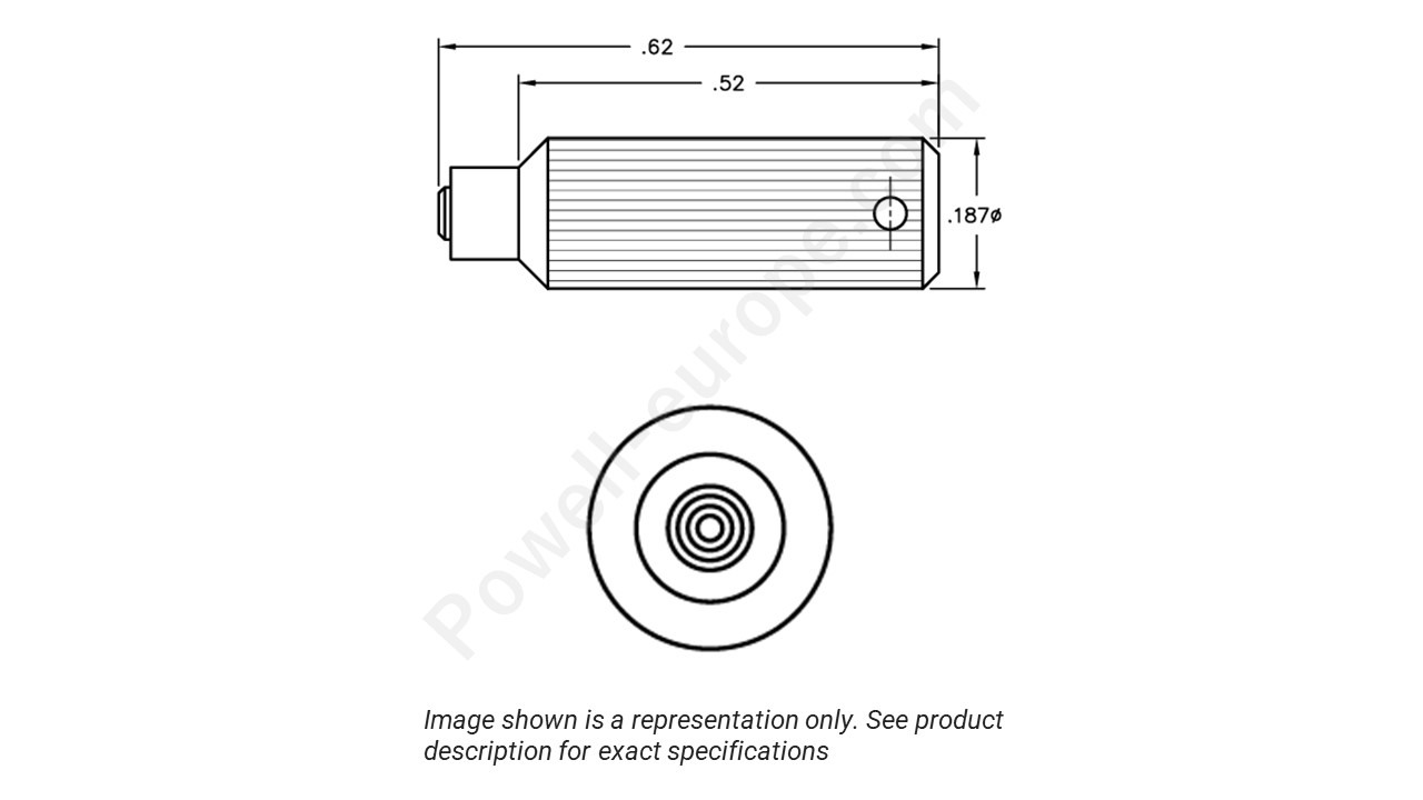 Image showing an extract of the 2D drawing of the Corning Gilbert A090-A99-03