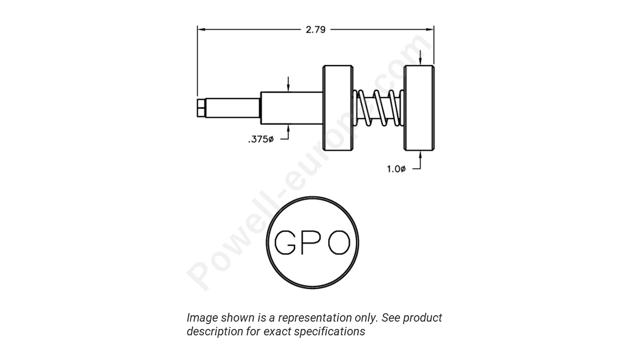 Image showing an extract of the 2D drawing of the Corning Gilbert A095-A99-01