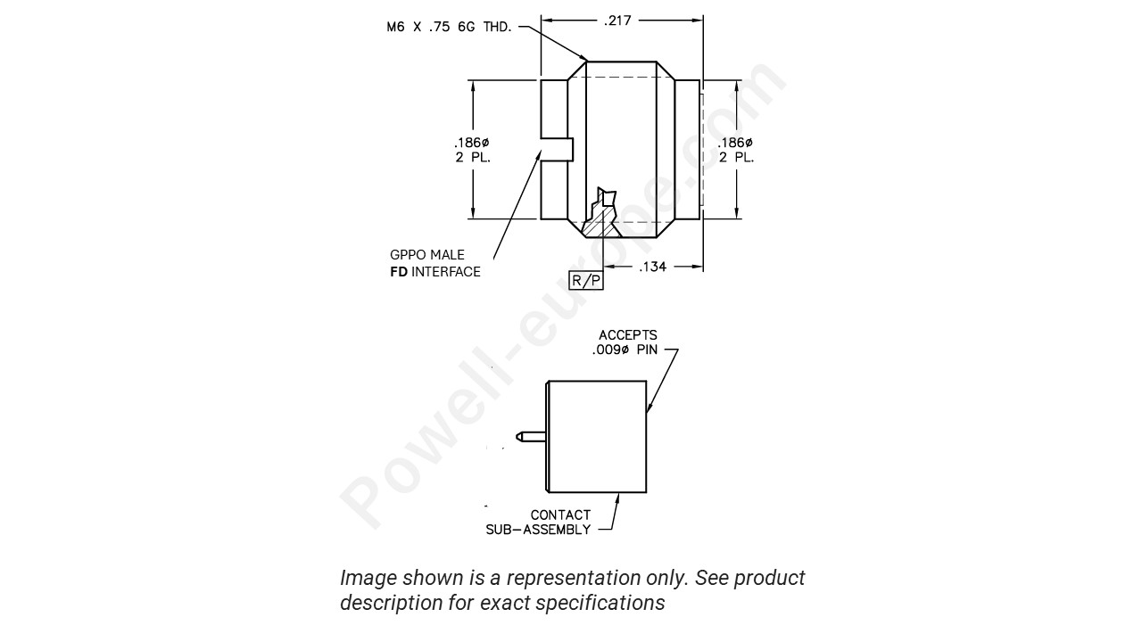 Image representing the style and polarization of the Corning Gilbert B003-N33-02