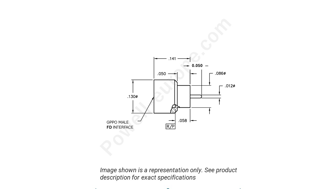 Image representing the style and polarization of the Corning Gilbert B007-M43-01-050-R