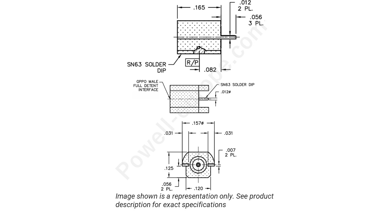 Image representing the style and polarization of the Corning Gilbert B010-L73-01-T
