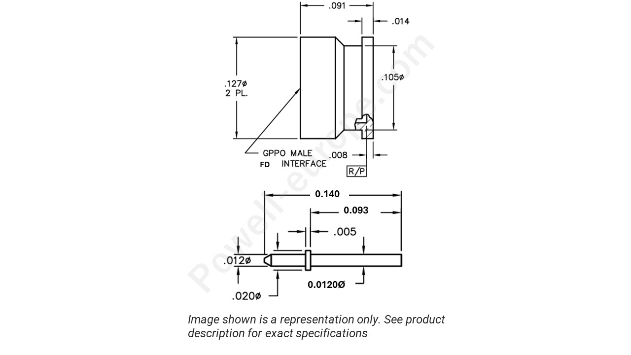 Image representing the style and polarization of the Corning Gilbert B012-L13-01