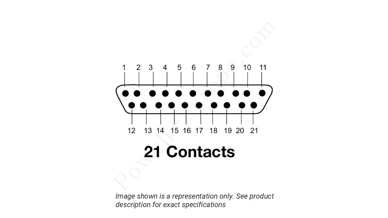 Image showing the insert arrangement and polarization of the ITT Cannon M83513/31-C01NN