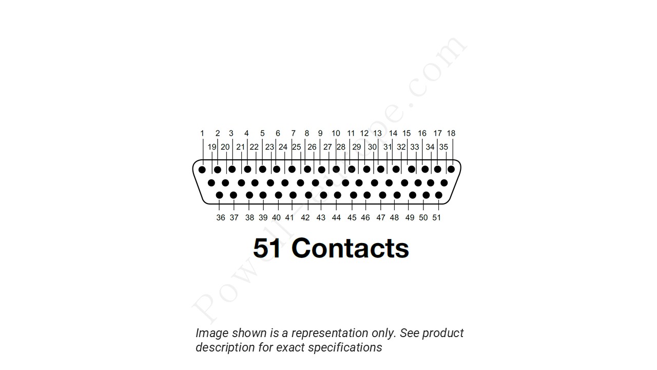Image showing the insert arrangement and polarization of the ITT Cannon M83513/04-G04N