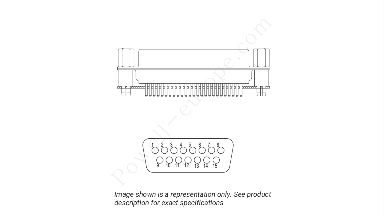 Image showing the insert arrangement and polarization of the Positronic MD15M320000