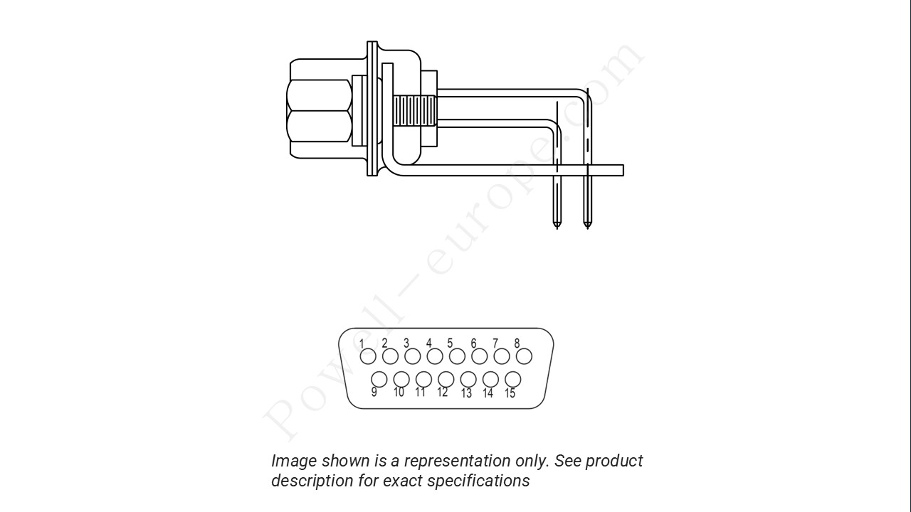 Image showing the insert arrangement and polarization of the Positronic MD15M4B8000