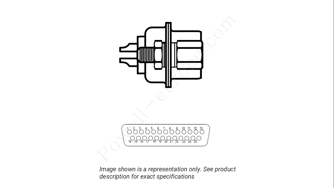 Image showing the insert arrangement and polarization of the Positronic MD25M20000
