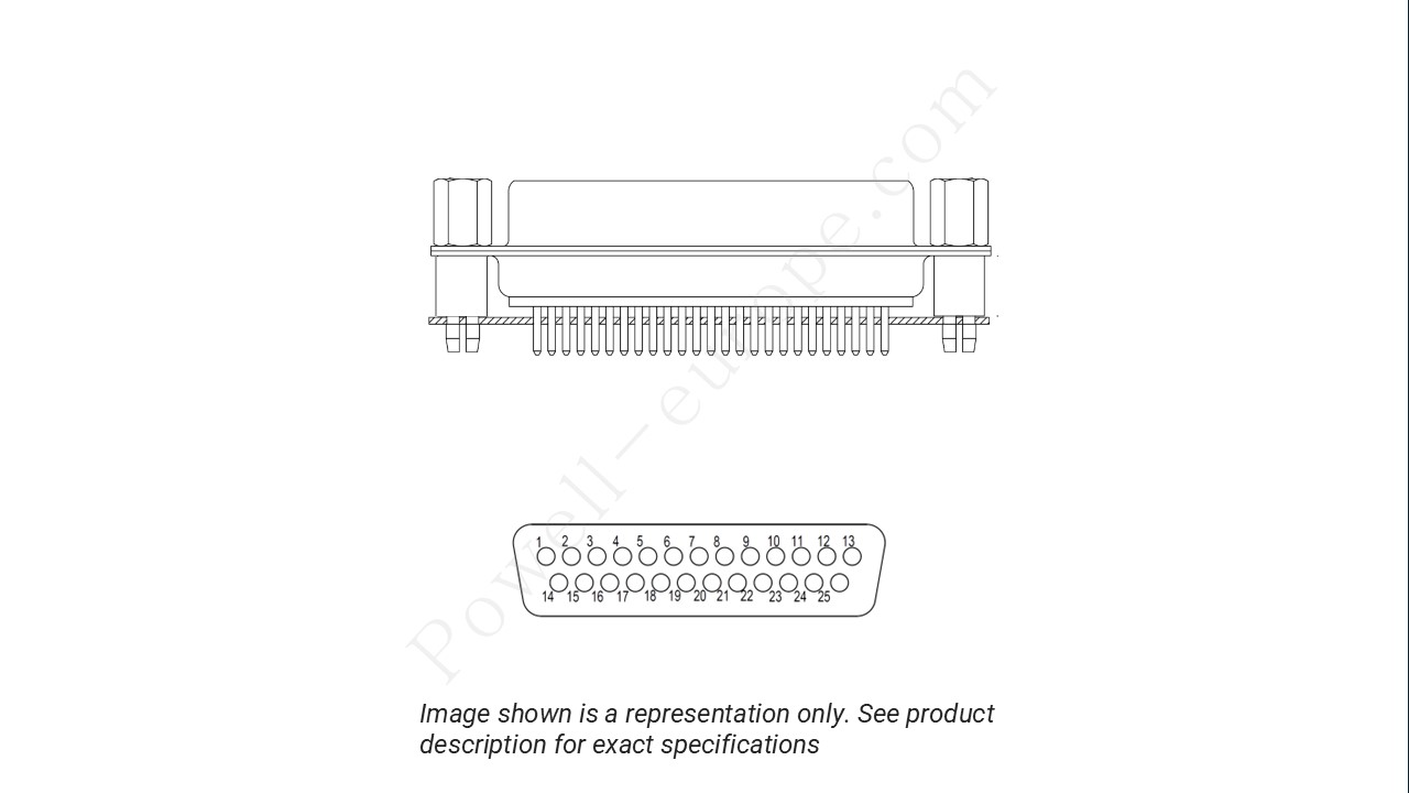 Image showing the insert arrangement and polarization of the Positronic MD25F300V30