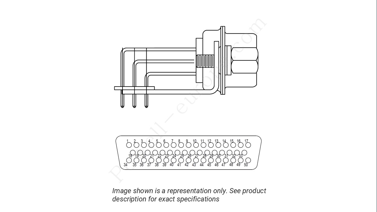 Image showing the insert arrangement and polarization of the Positronic MD50F4R3000
