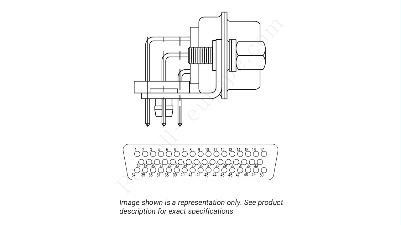 Image showing the insert arrangement and polarization of the Positronic MD50M50000